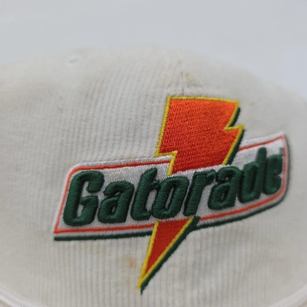 Gatorade x Air Jordan Hat Men White Green Corduroy Jumpman Snap Back Cap New